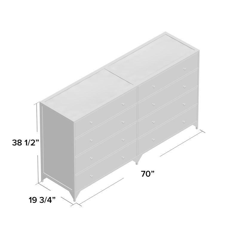 Cinan 8 Drawer Double Dresser & Reviews Joss & Main